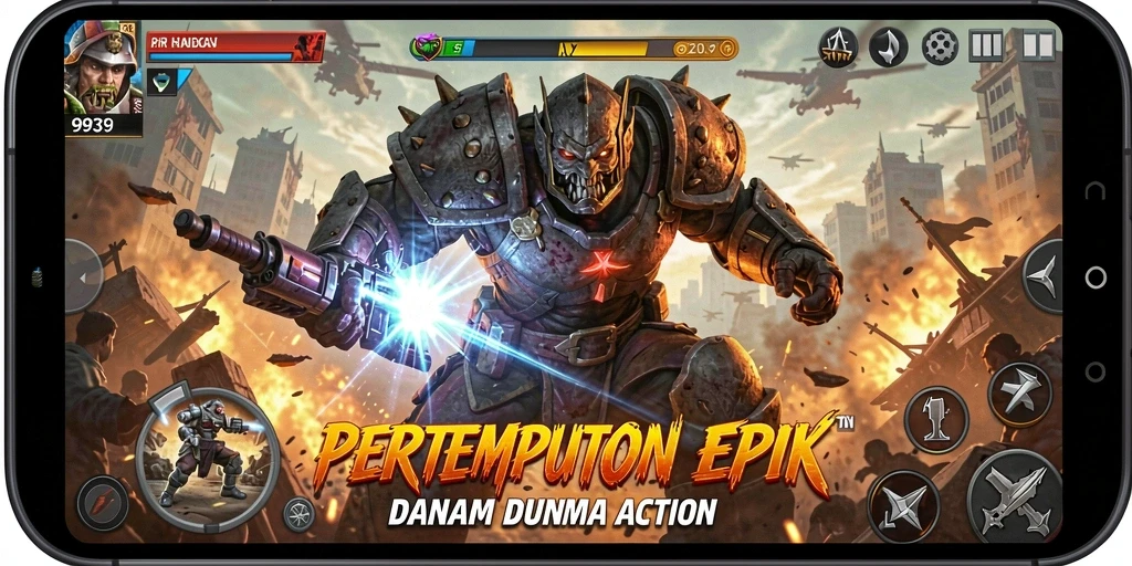 Tampilan gameplay Action mendebarkan dari 9939 dengan berbagai aksi seru.