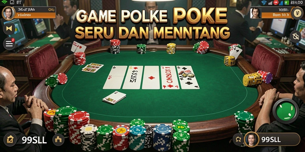 Tampilan permainan Poker yang seru di 99SLL.