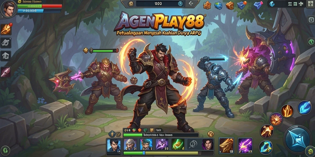 Tampilan menakjubkan dari gameplay ARPG AGENPLAY88.