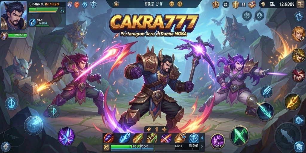 Screenshot menangkap aksi seru pertarungan tim di CAKRA777.