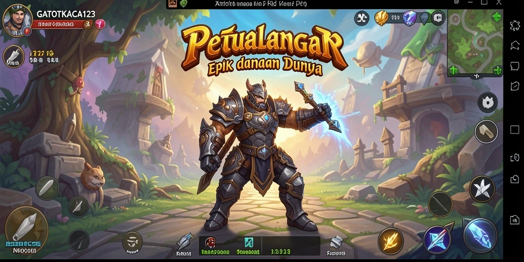 Tampilan aksi mendebarkan dalam GATOTKACA123 dengan efek grafis luar biasa.
