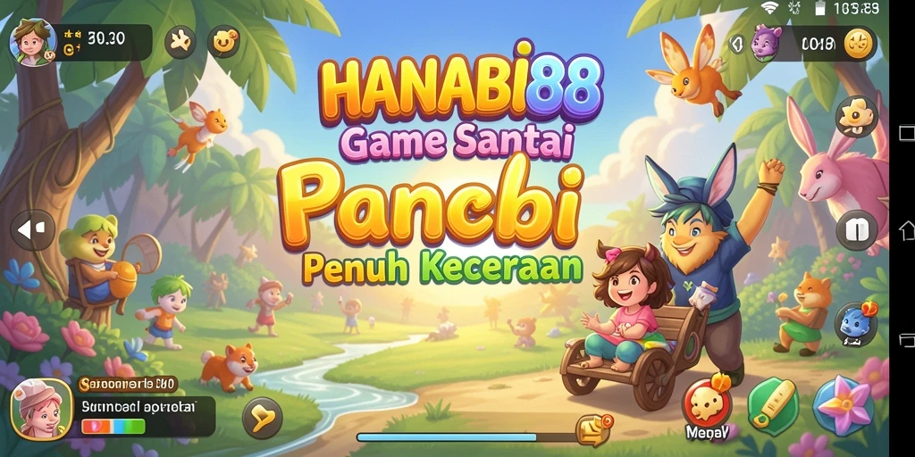 Tampilan gameplay menarik dari HANABI88 yang penuh warna.