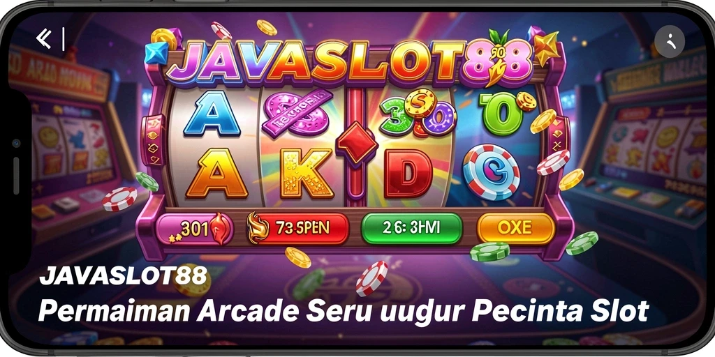 Tampilan gameplay seru dari JAVASLOT88 dengan pilihan tema slot.