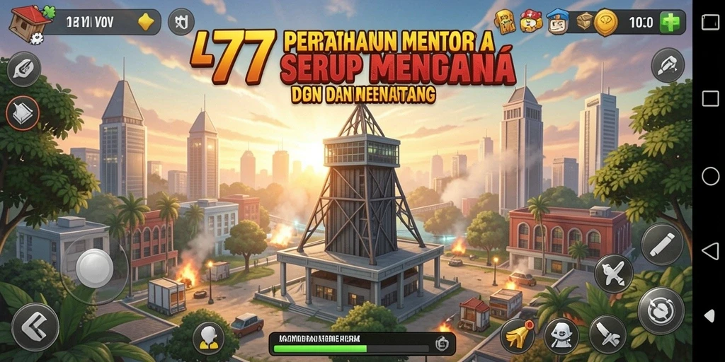 Tampilan gameplay L777 yang mendebarkan dan penuh strategi Tower Defense.