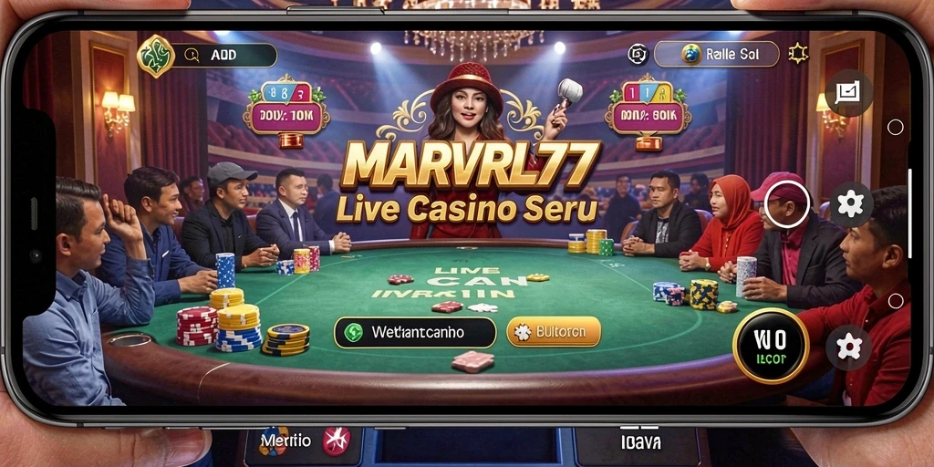 Tampilan gameplay Live Casino yang menarik dan interaktif.