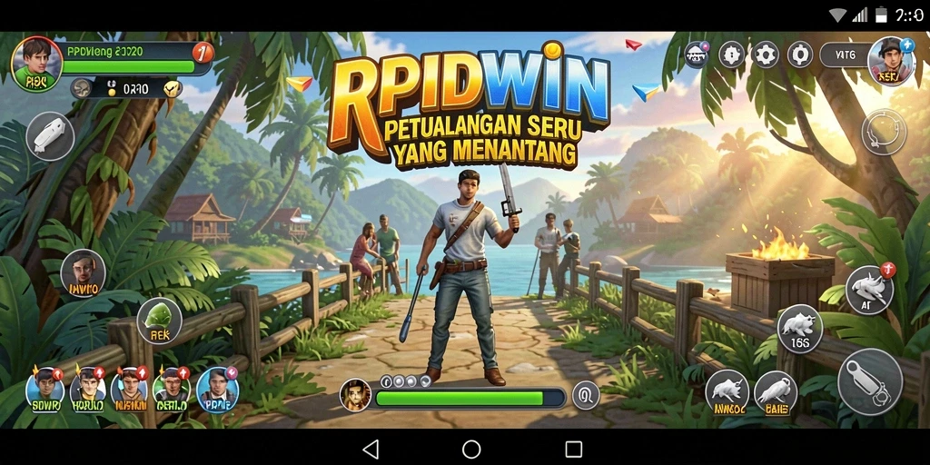 Tampilan menarik gameplay RPIDWIN dalam petualangan seru.
