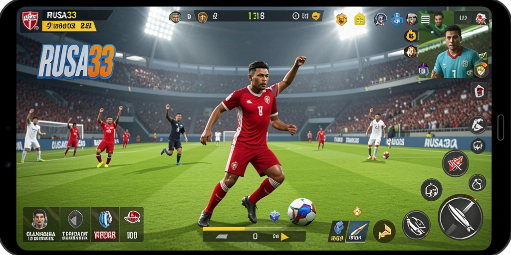 Tampilan menarik dari gameplay RUSA33 yang penuh aksi olahraga.