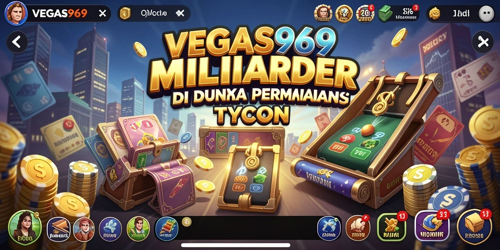 Tampilan gameplay <strong>VEGAS969</strong> yang menampilkan pengelolaan bisnis yang menyenangkan.