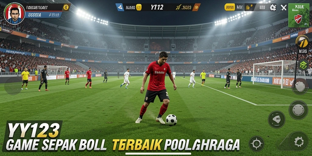 Gameplay seru dalam YY123 dengan berbagai pertandingan sepak bola.