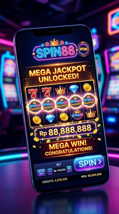 Layar utama aplikasi spin88 menampilkan berbagai pilihan menarik.