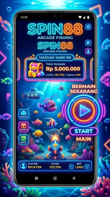 Menu kategori aplikasi spin88 yang terorganisir dengan baik.